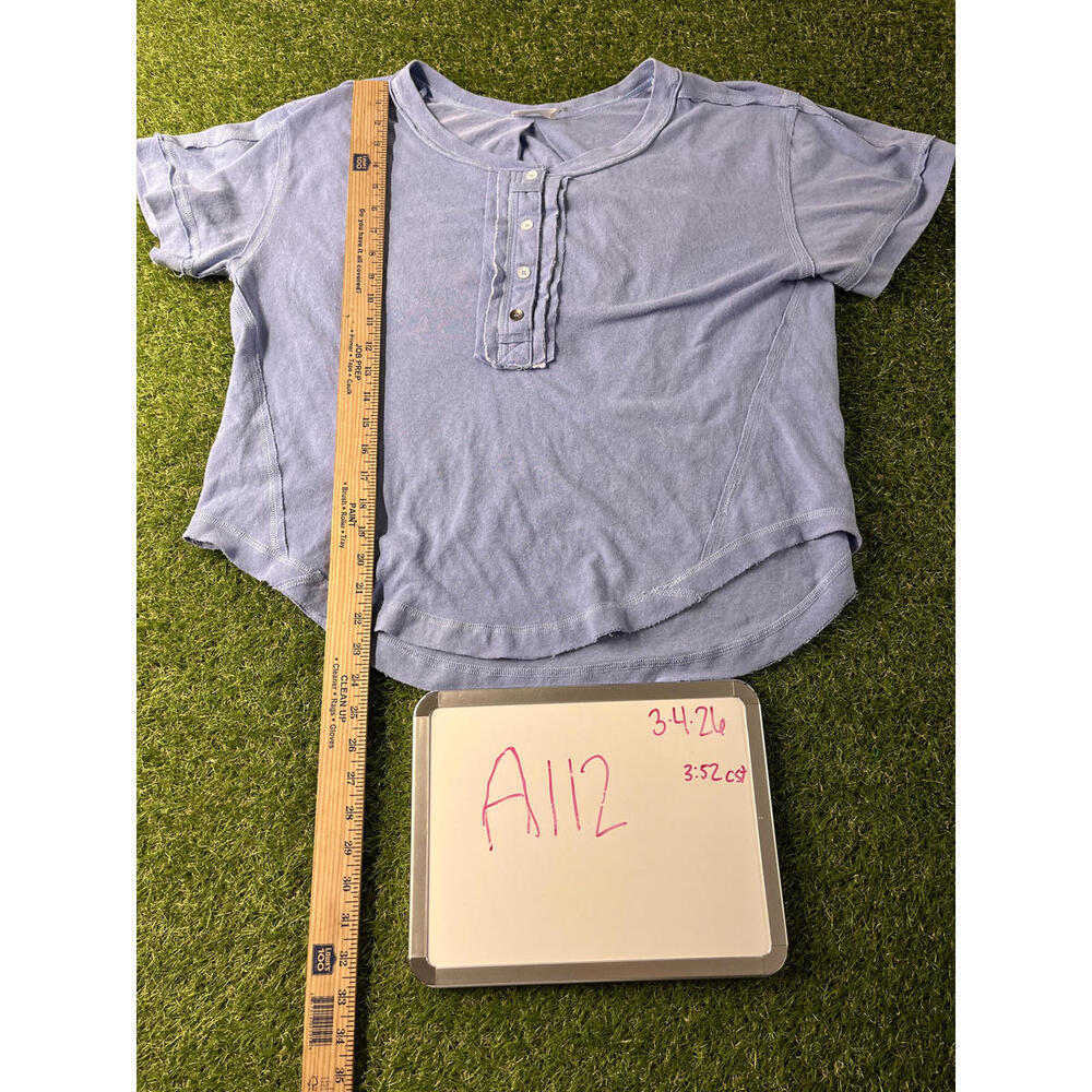 Bluivy Young Contemporary Blue Shirt Medium Cotton Blend Minimalist